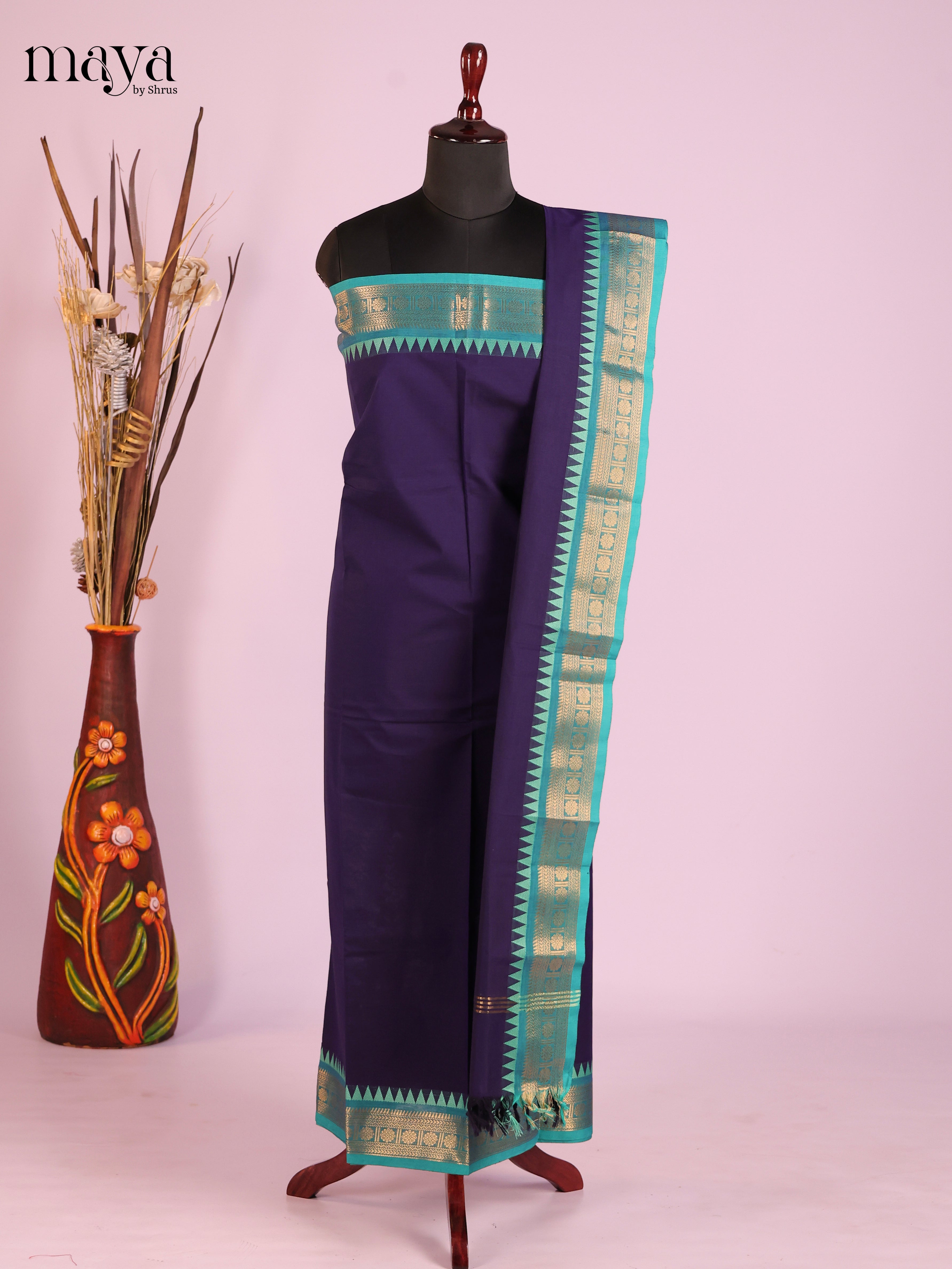 MDI22029-chettinad top & dupatta combo