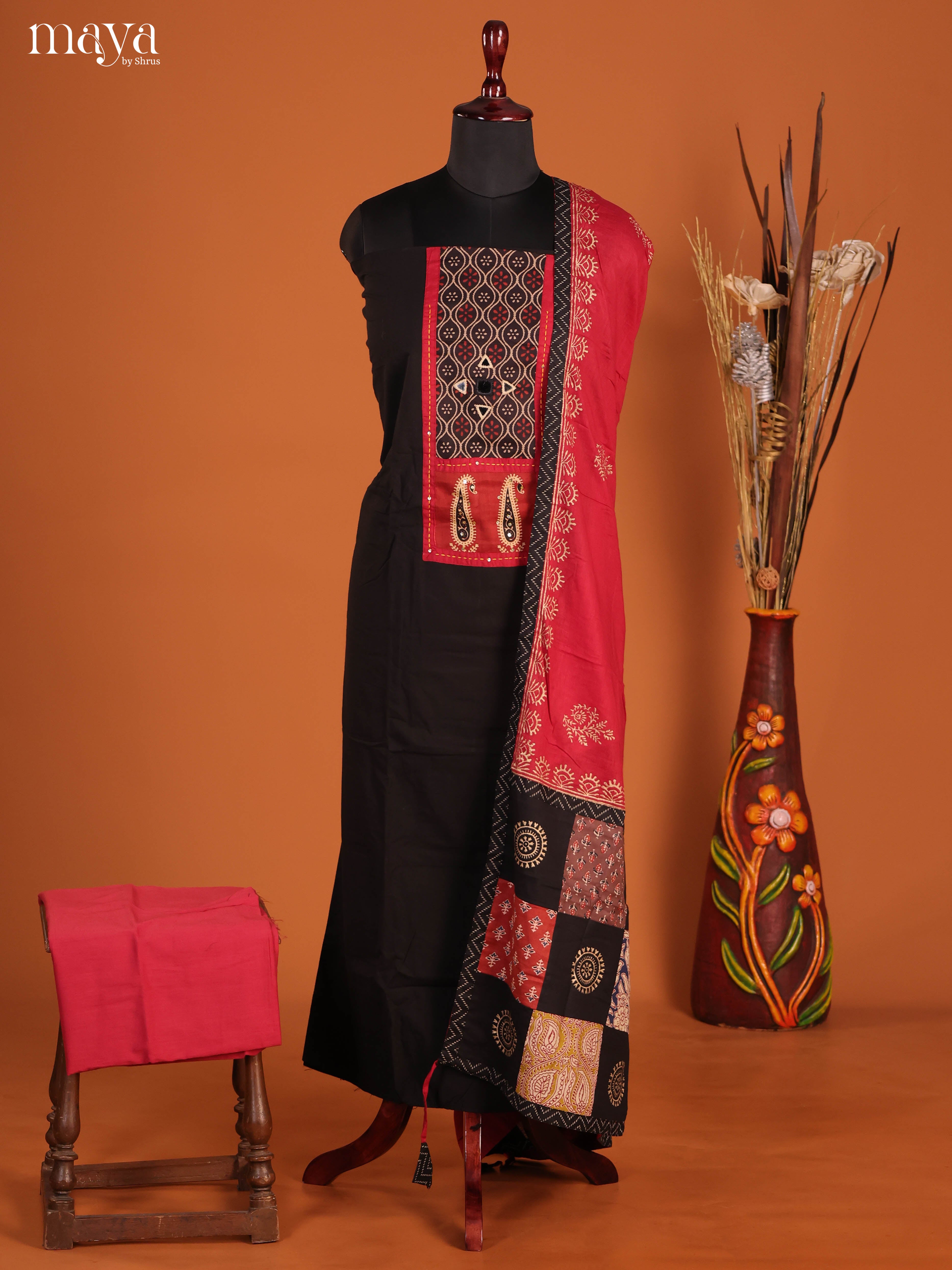 MDJ03019-Ajrakh Salwar Unstitch