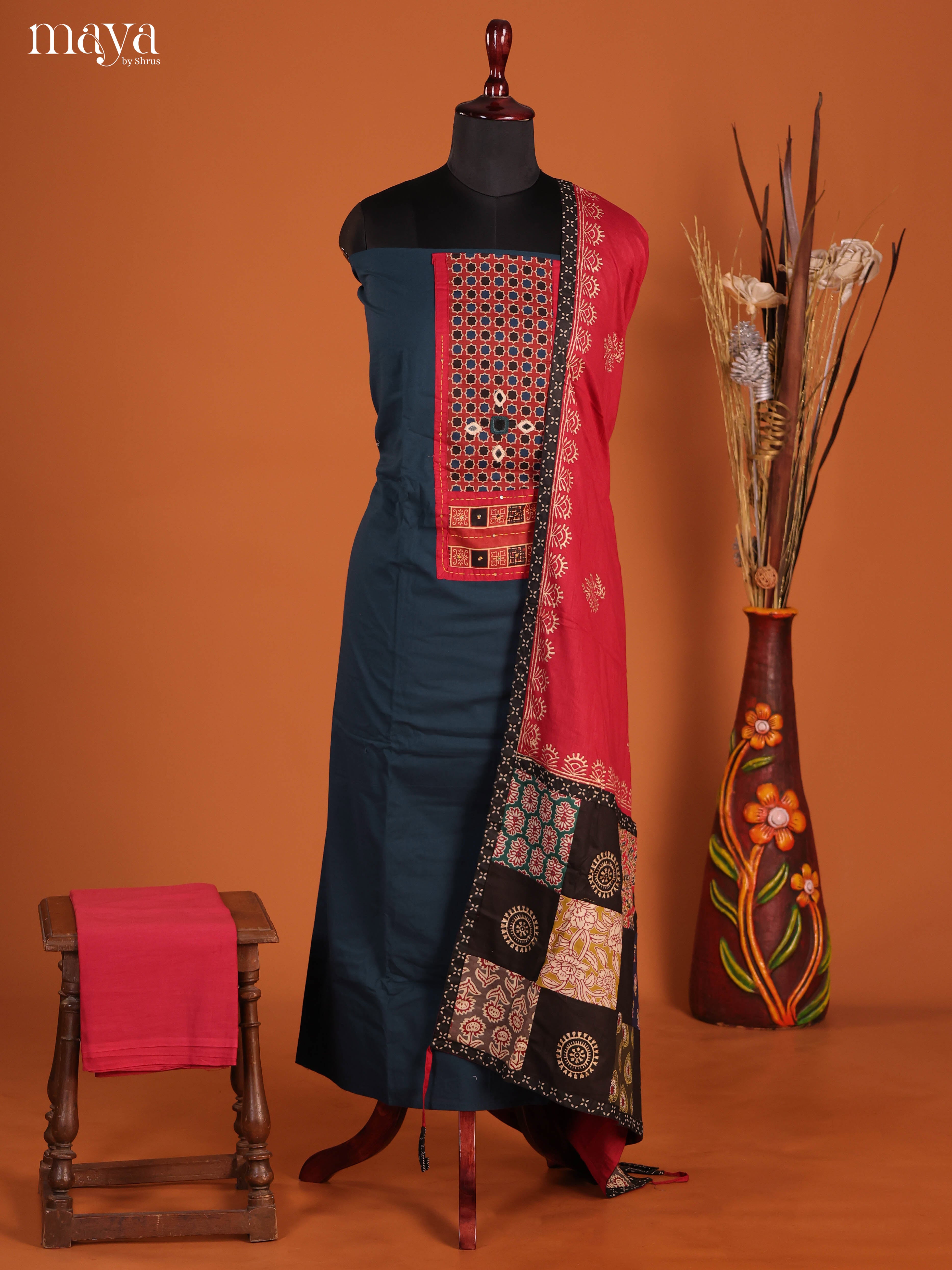 MDJ03022-Ajrakh Salwar Unstitch