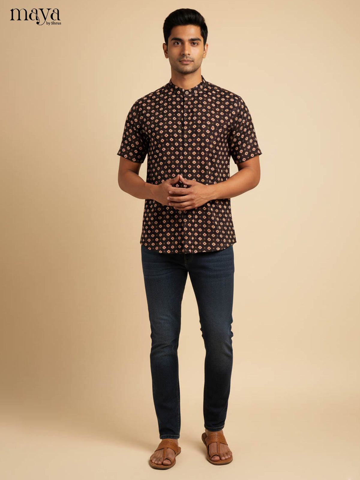 Black -Readymade Mens Kurta