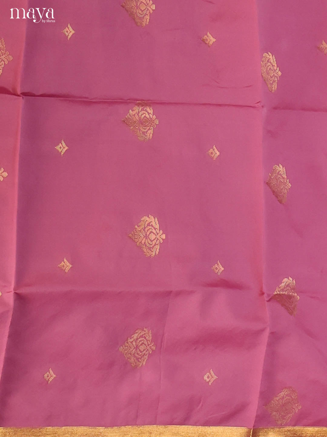 Pink  & Green -semi softsilk salwar Unstitch