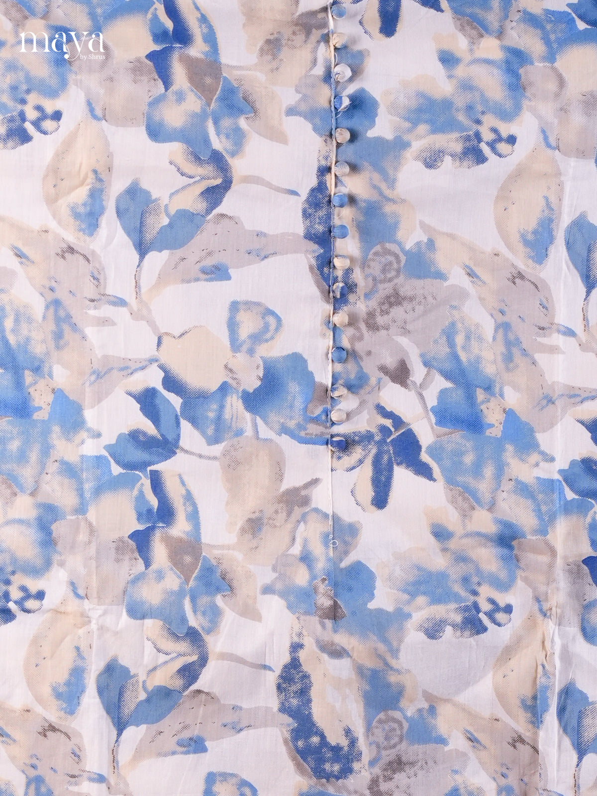 Blue & White - Cotton salwar Unstitched