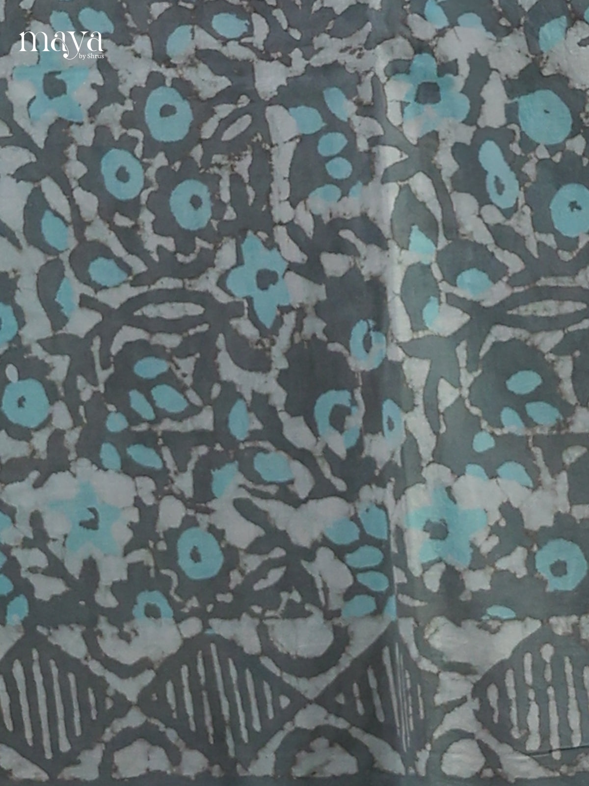 Grey & Blue- Cotton salwar