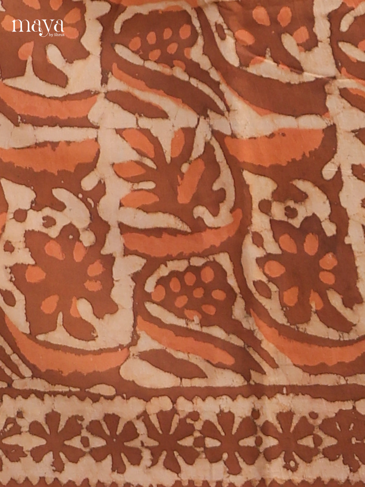 Cream & Brown - Cotton salwar