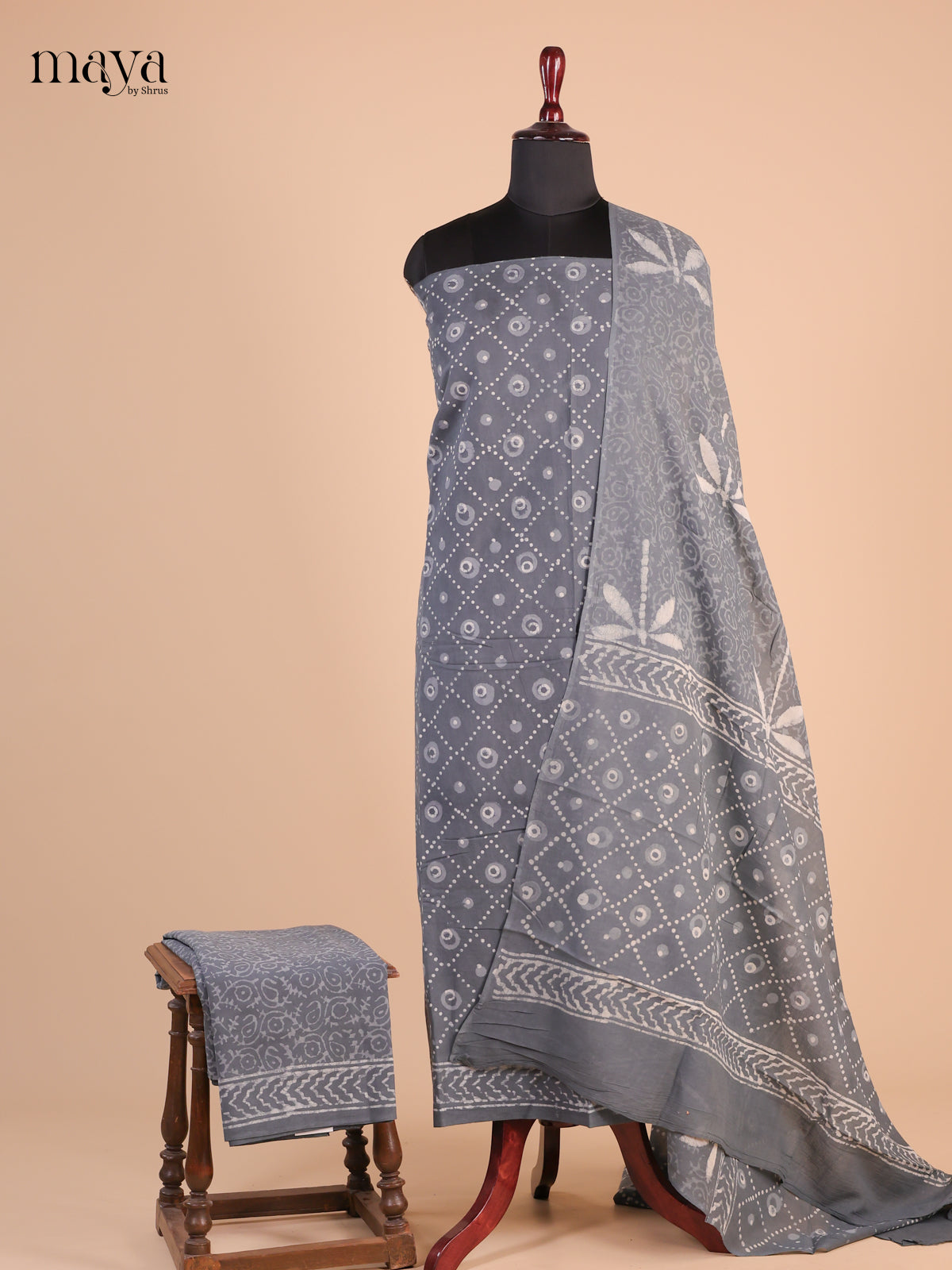 Grey - Cotton salwar