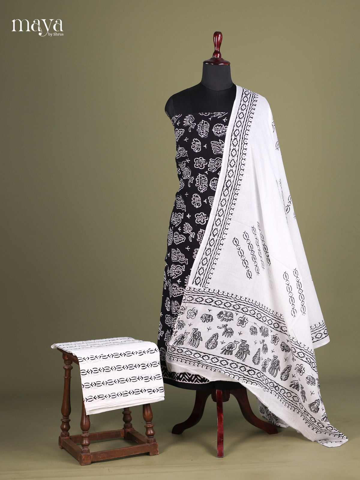 Black & White - Cotton salwar