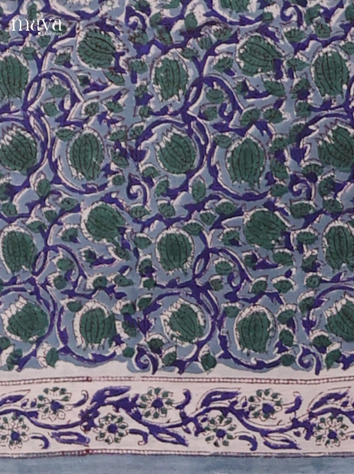 Blue & White - Cotton salwar