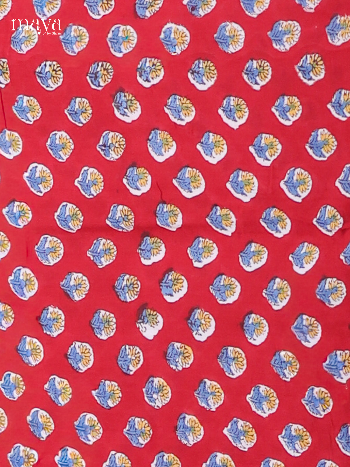 Red & White - Cotton salwar