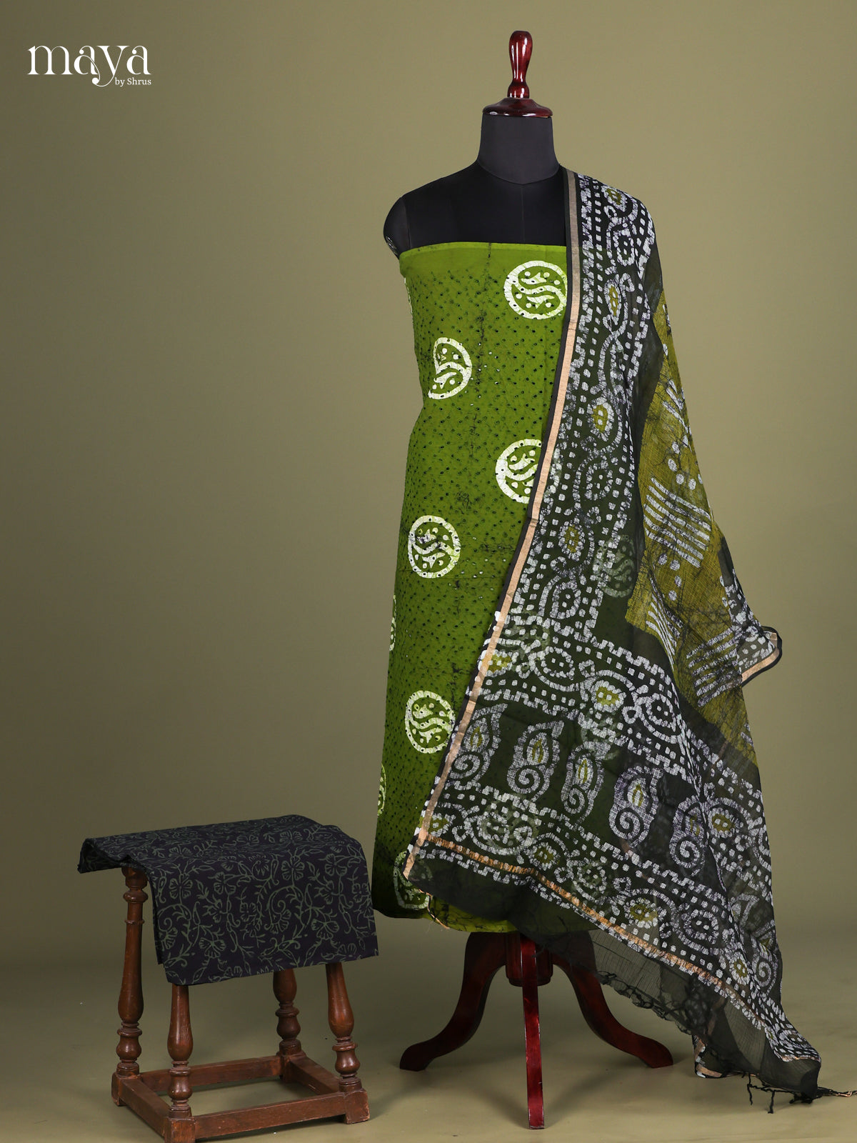 Green & Blue - Cotton salwar