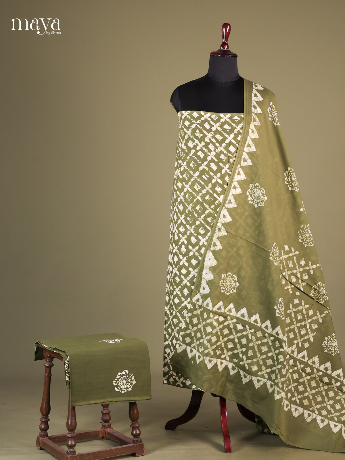 Green & Cream - Cotton salwar