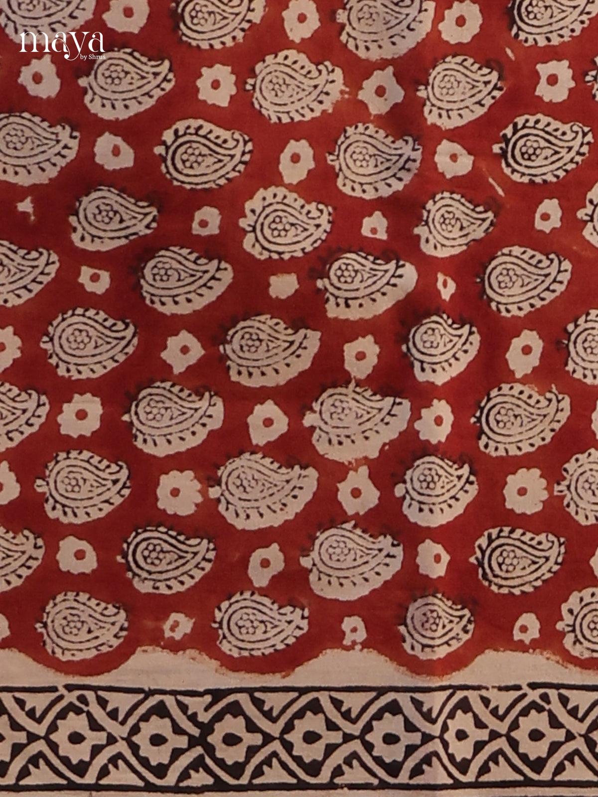 Red & Cream - Cotton salwar