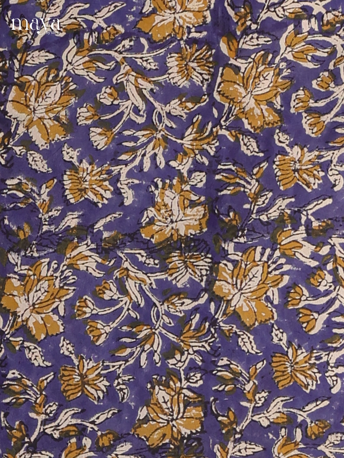Blue & Cream - Cotton salwar