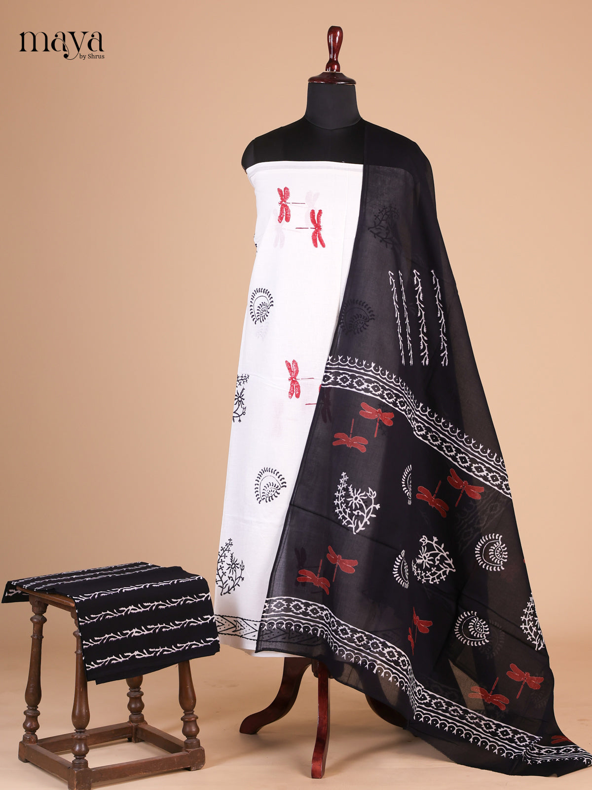 White & Black - Cotton salwar