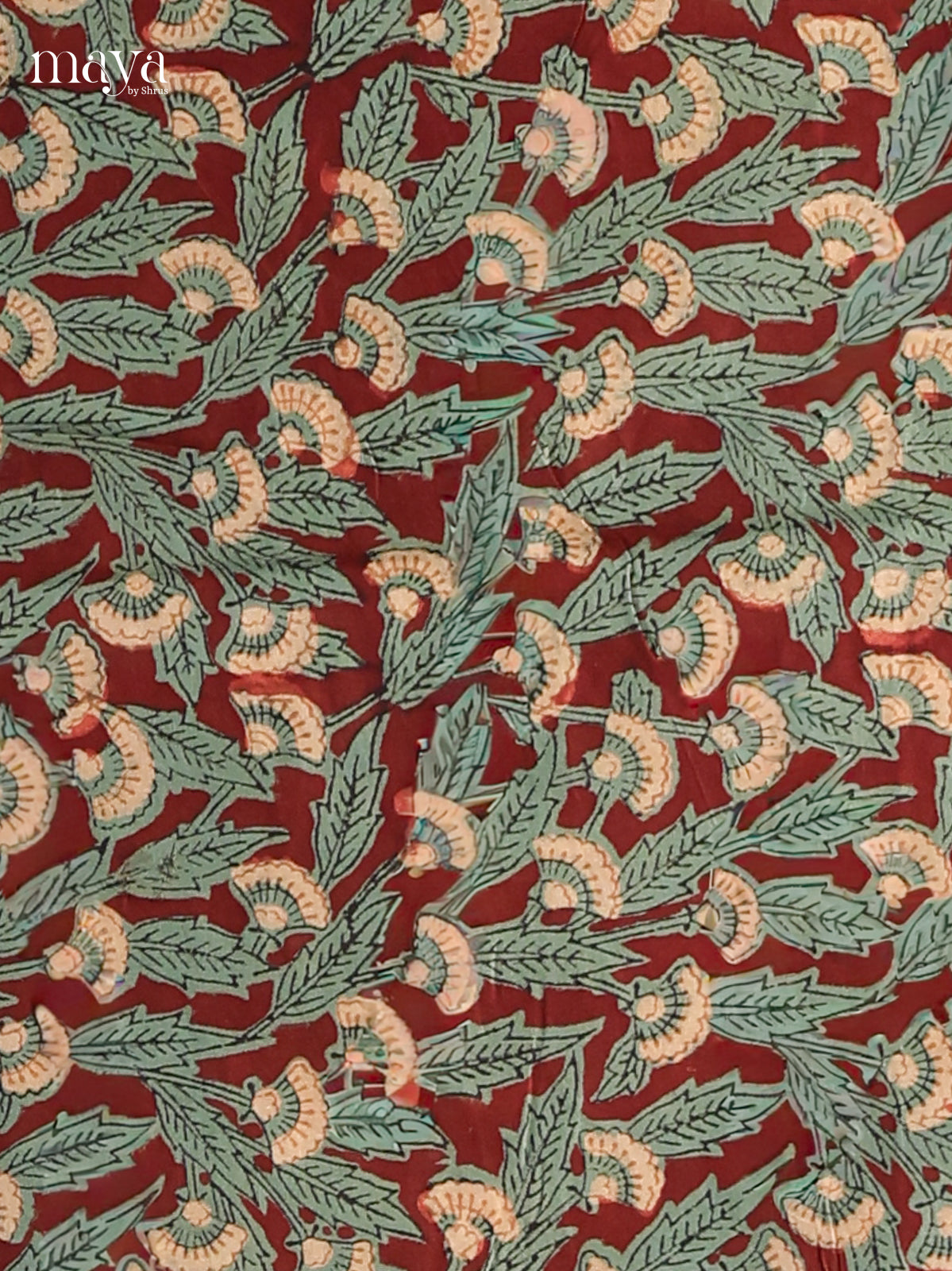 Maroon & Green - Cotton salwar