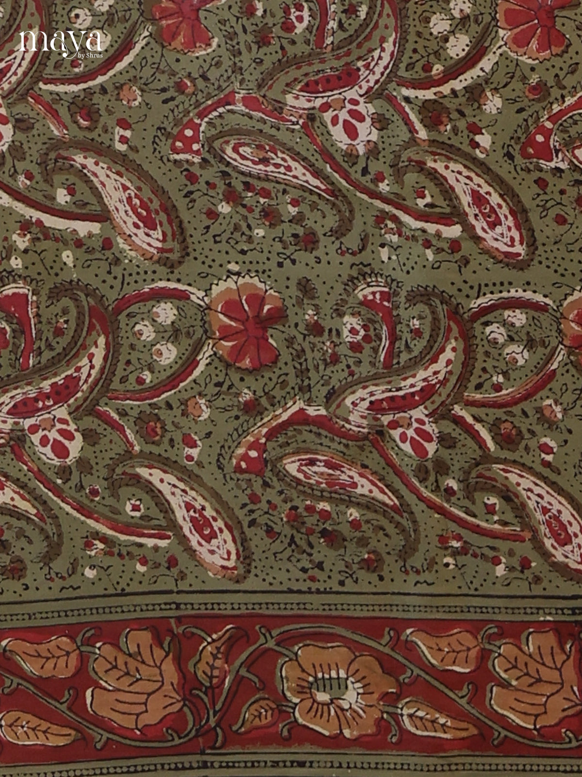 Green & Maroon -Cotton salwar