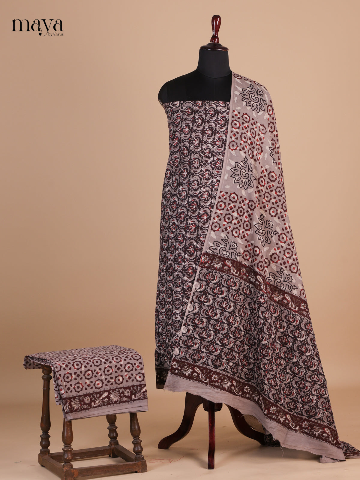 Black & Grey - Cotton salwar