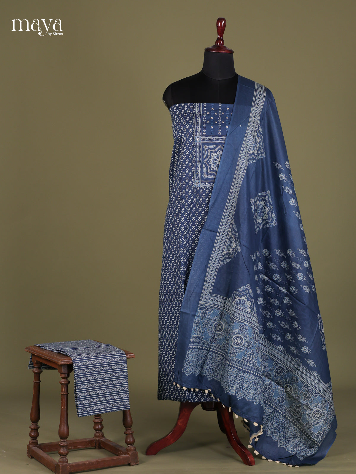 Blue - Cotton salwar