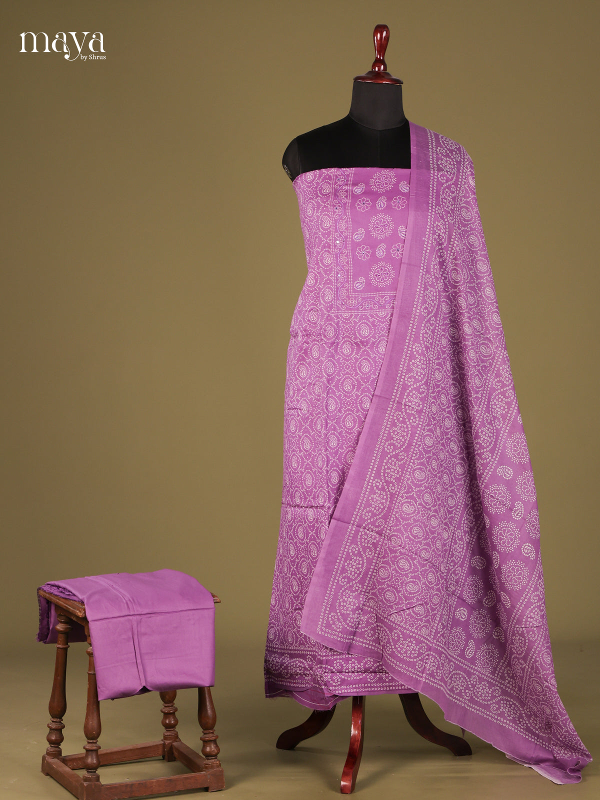 Lilac - Cotton salwar Unstitched
