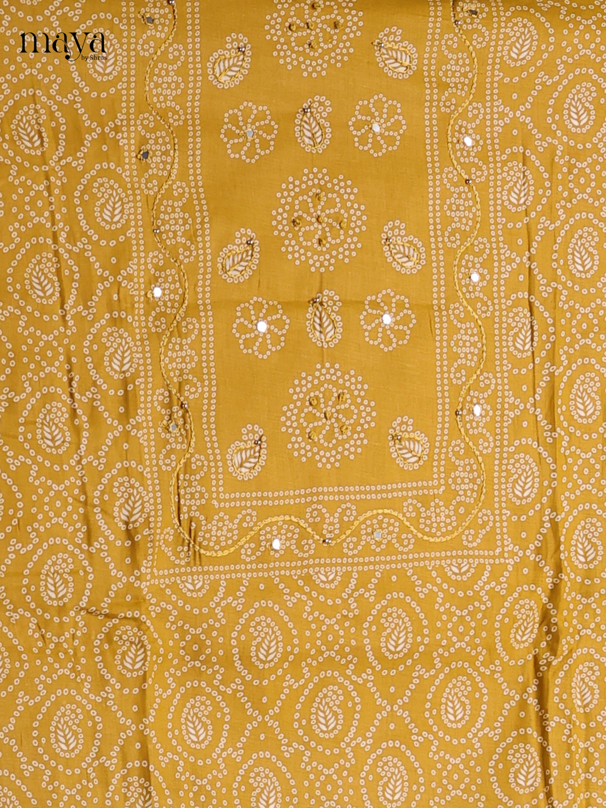 Mustard - Cotton salwar Unstitched