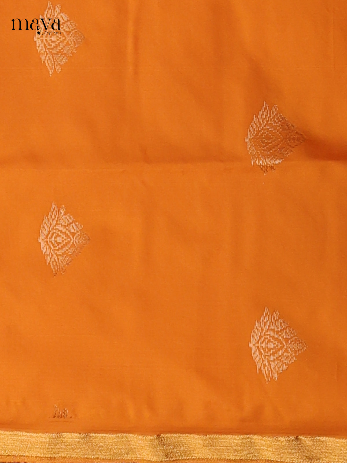 Radiant Orange semi softsilk salwar unstitched with green Dupatta