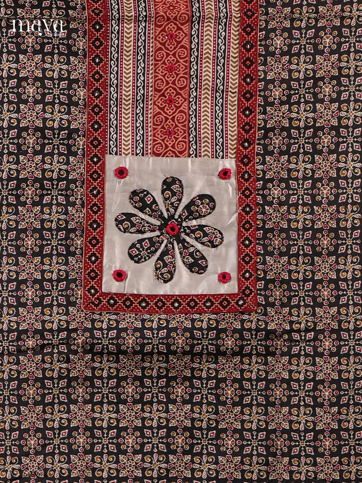 Black & White - Cotton salwar Unstitched