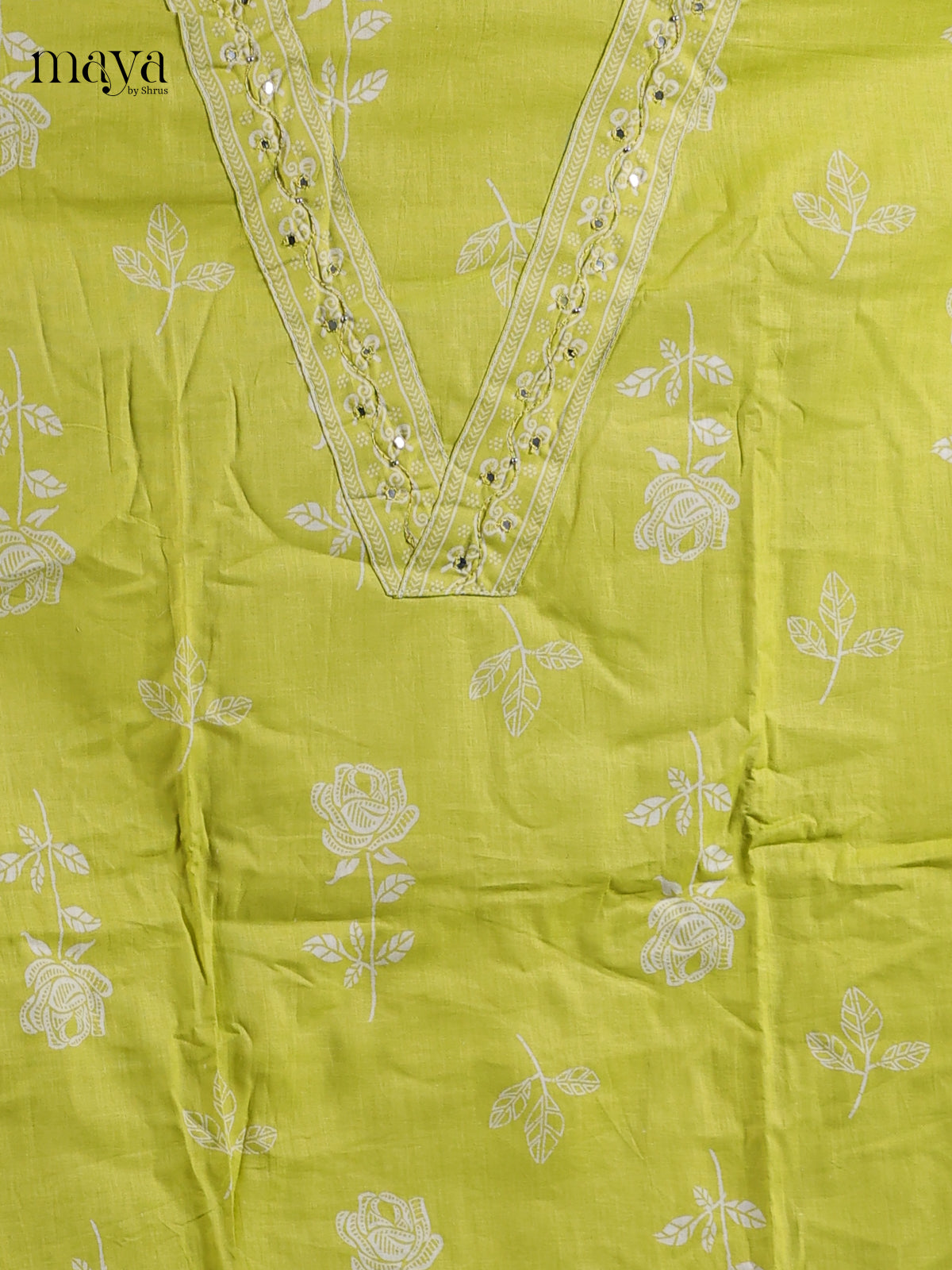 Light Green - Cotton salwar unstitched