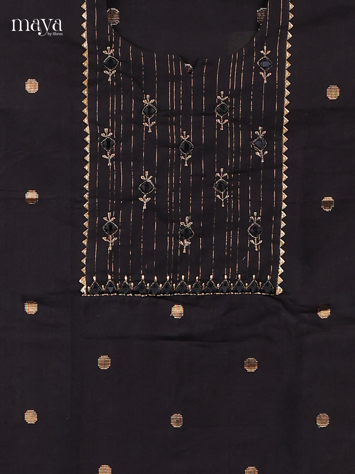 Black & White - Cotton salwar unstitched