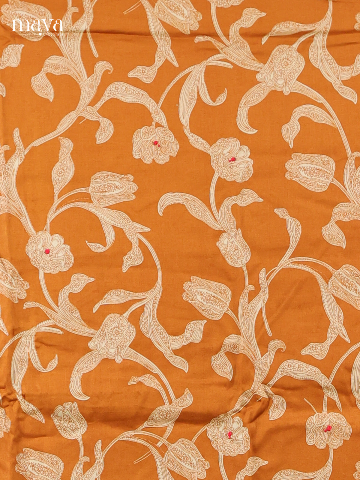 Orange- Cotton salwar Unstitched
