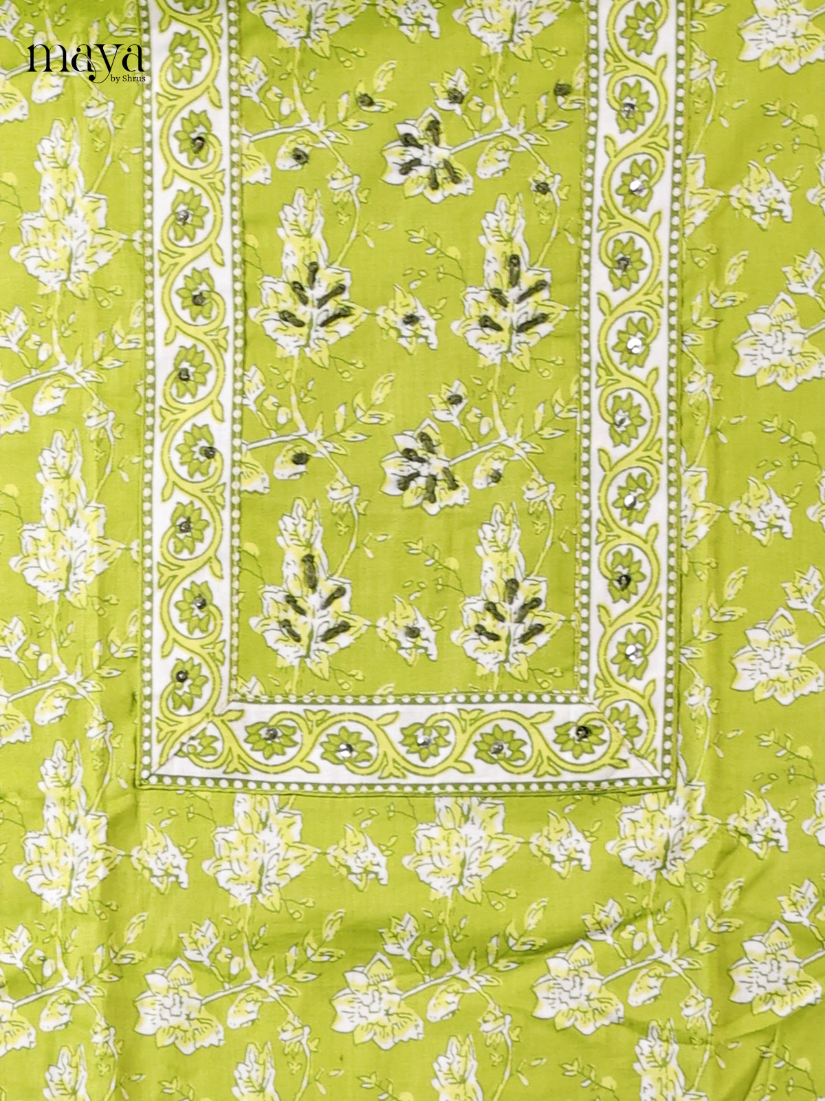 Light Green - Cotton salwar Unstitched