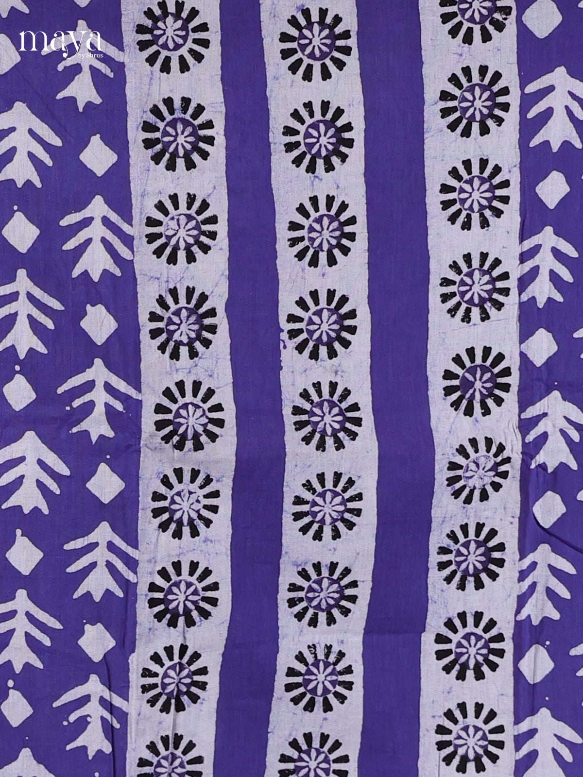 Blue - Cotton salwar  Unstitch
