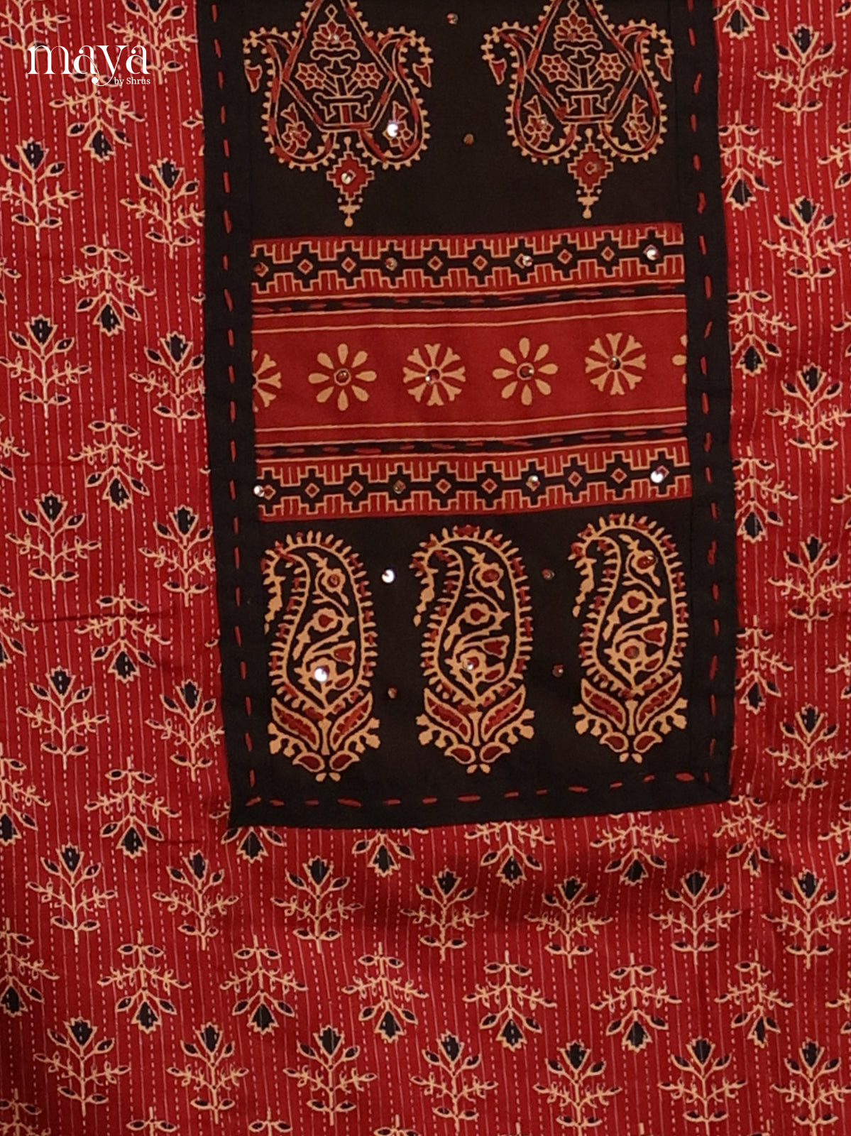 Red & Black - Ajrakh Salwar