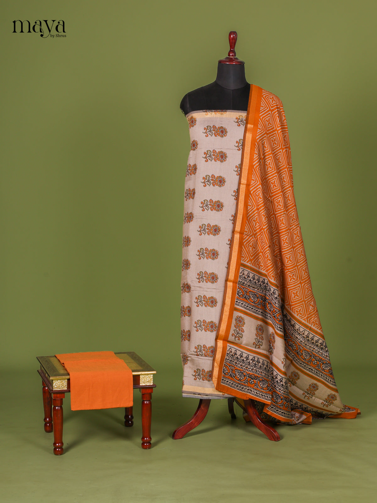 Orange Chanderi Salwar - MEI02067
