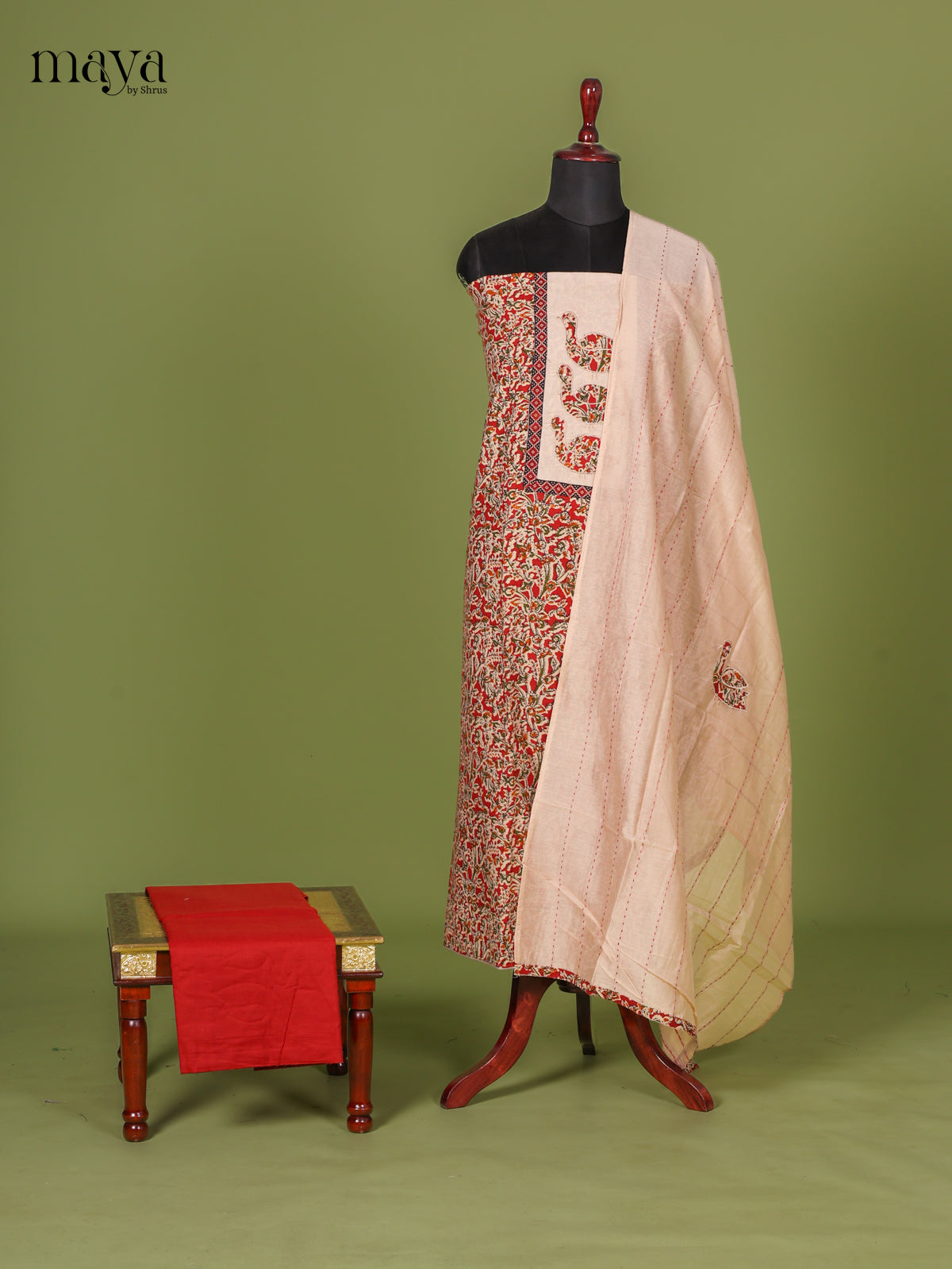 Cream Cotton Salwar - MEI02091