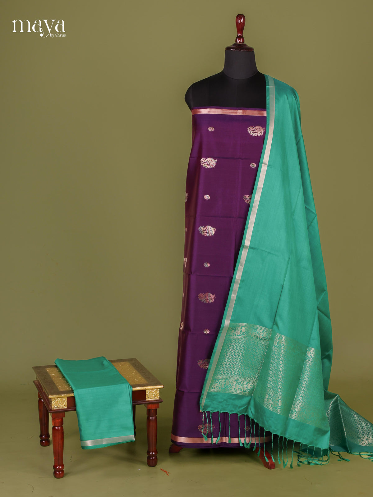 semi softsilk salwar - MEJ10038