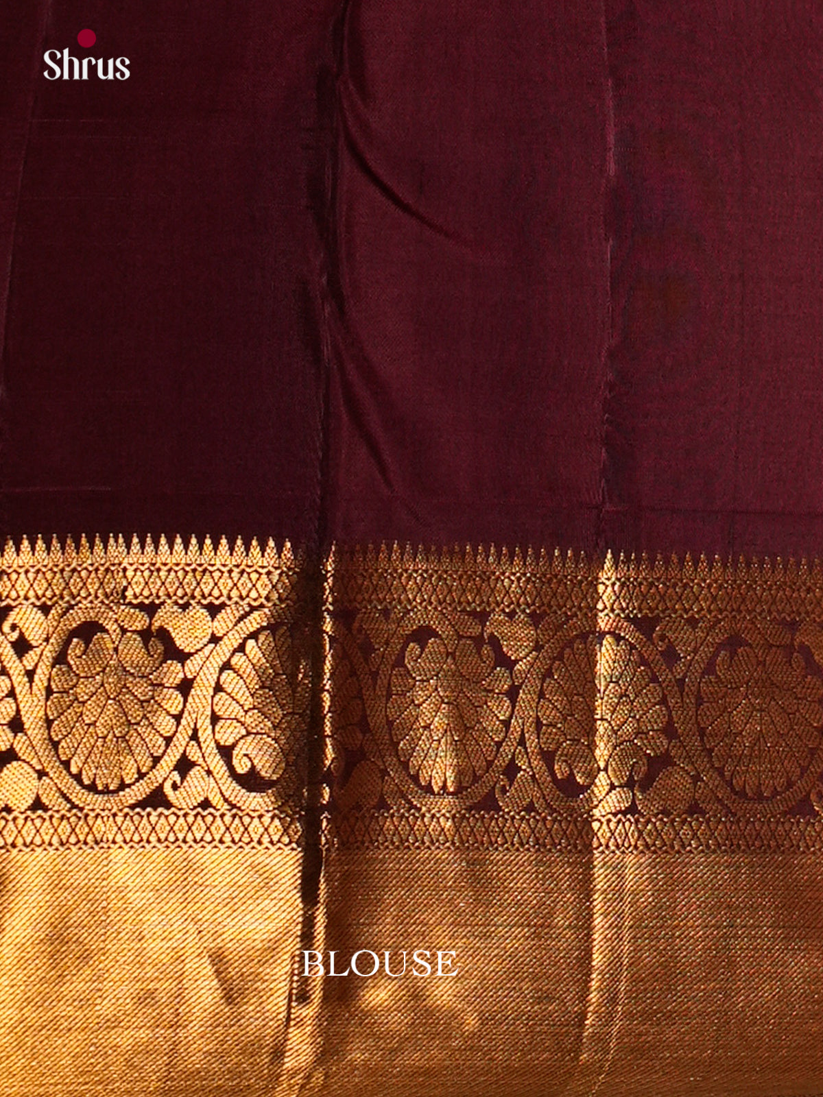 Buy Shimmery Magenta Kanchipuram Sarees With Paisley Motifs, Deep Wine Zari Border & Pallu