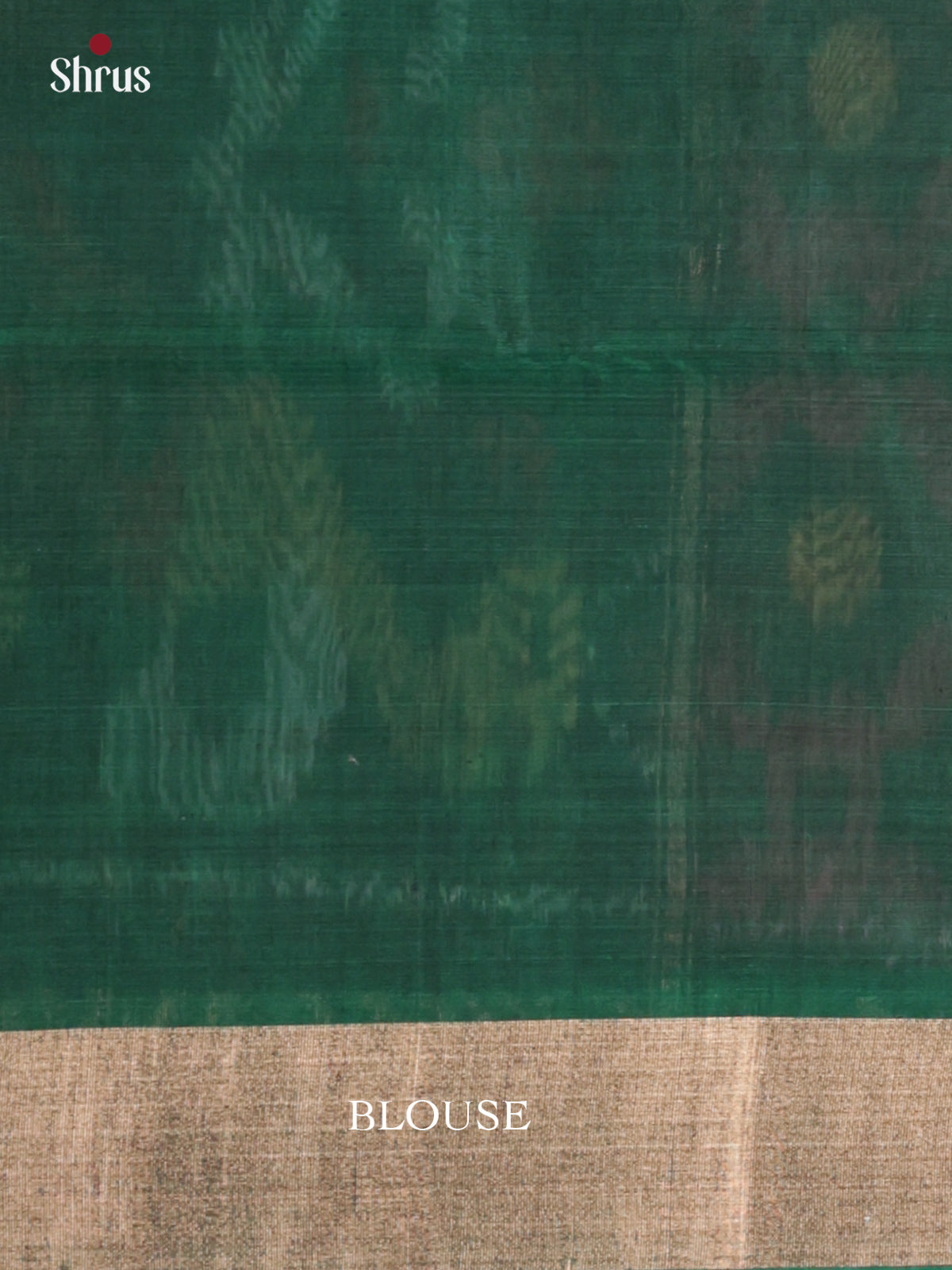 Buy Rich Magenta Pochampally Cotton Silk Saree With Circular Ikat Motifs, Green Zari Border & Pallu