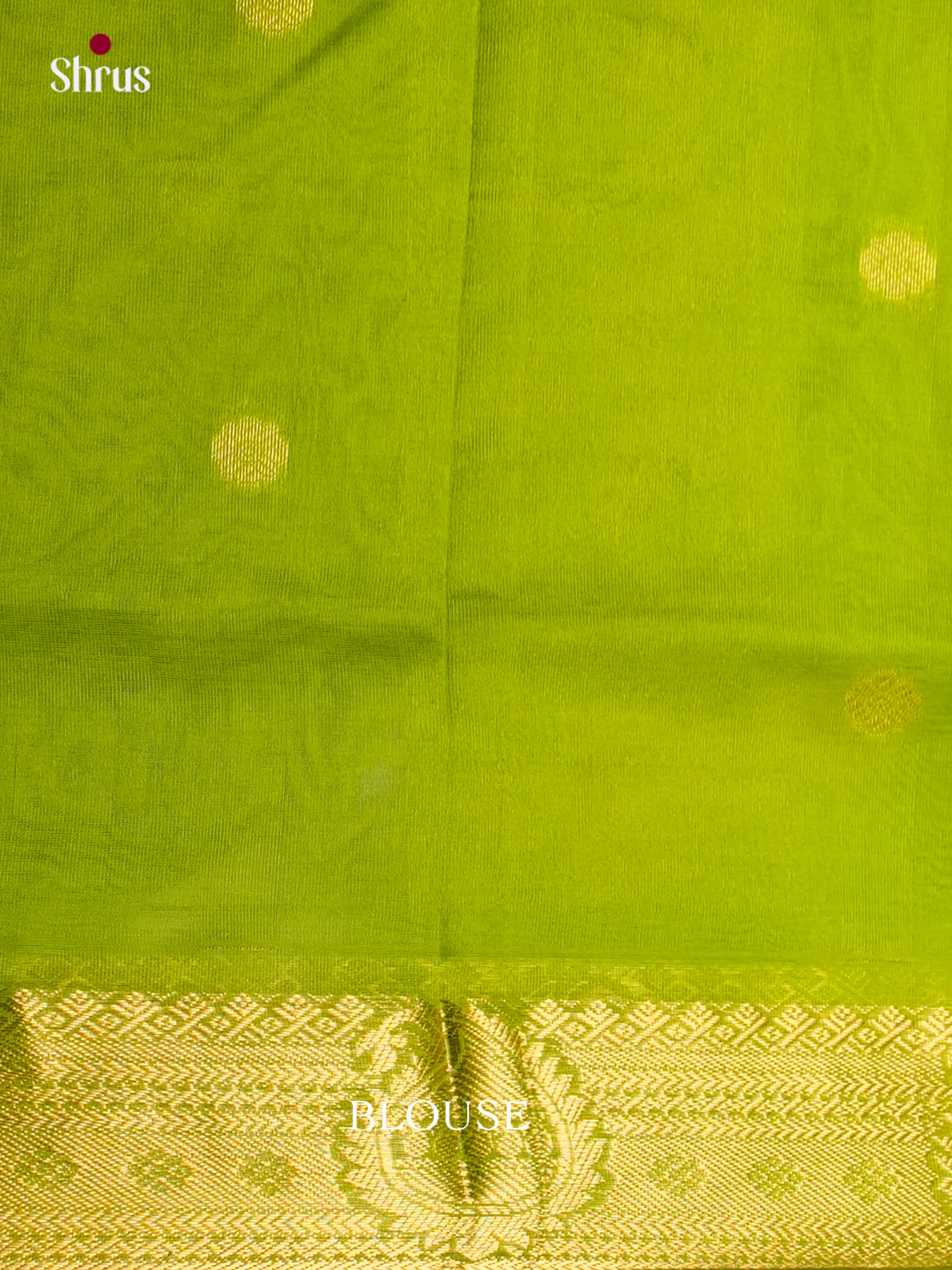 Buy Chic Maroon Cotton Silk Saree With Golden Buttas, Parrot Green Zari Woven Border & Pallu