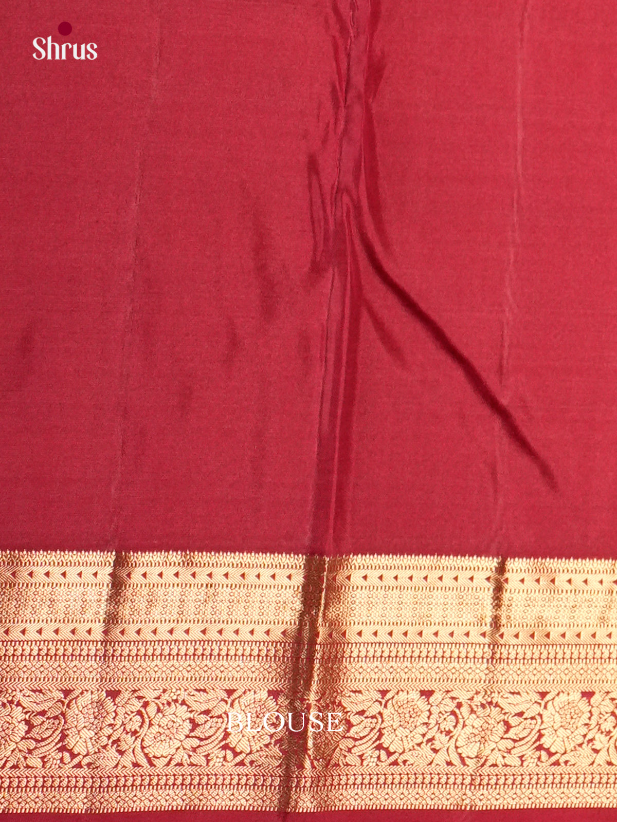 Buy Classic Maroon Kanjivaram Saree with Gold Buttas, Traditional Border & Brocade Pallu