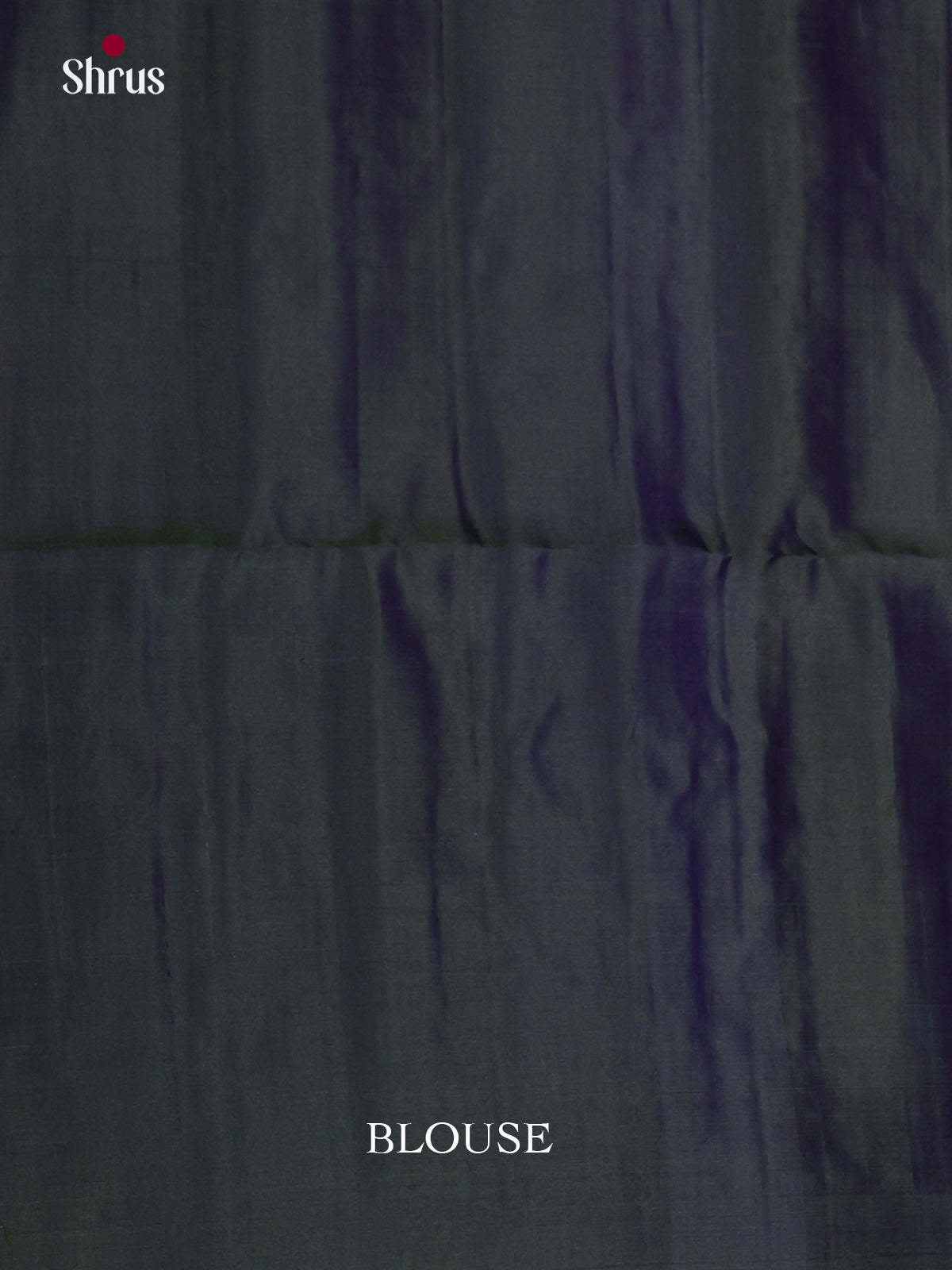 Buy Vivid Navy & Green Dual Tone Pure Silk Saree with Zari Stripes, Block Motifs & Brocade Pallu