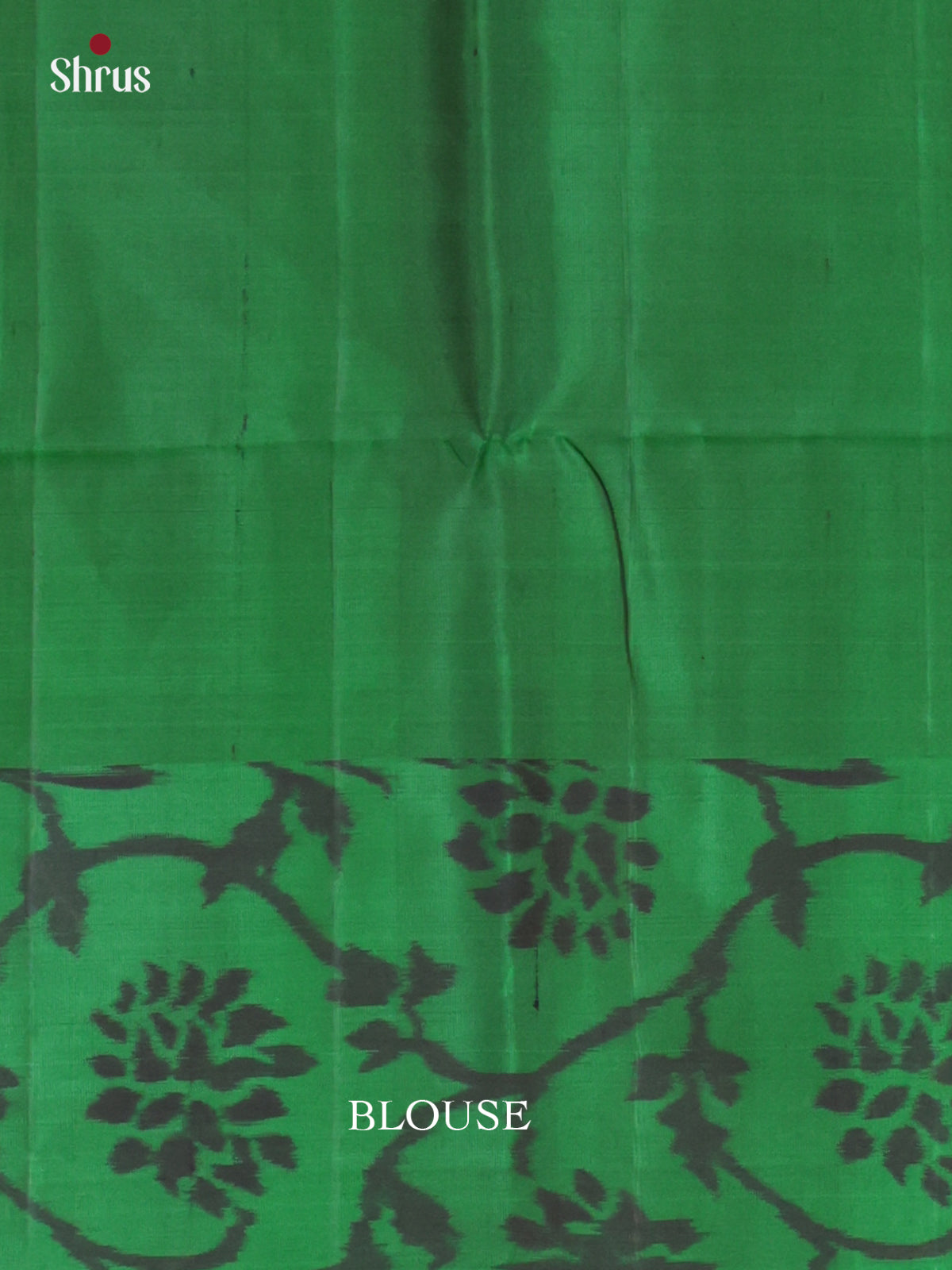 Buy Classic Off White Pure Silk Saree with Green Floral Ikkat Border & Brocade Pallu