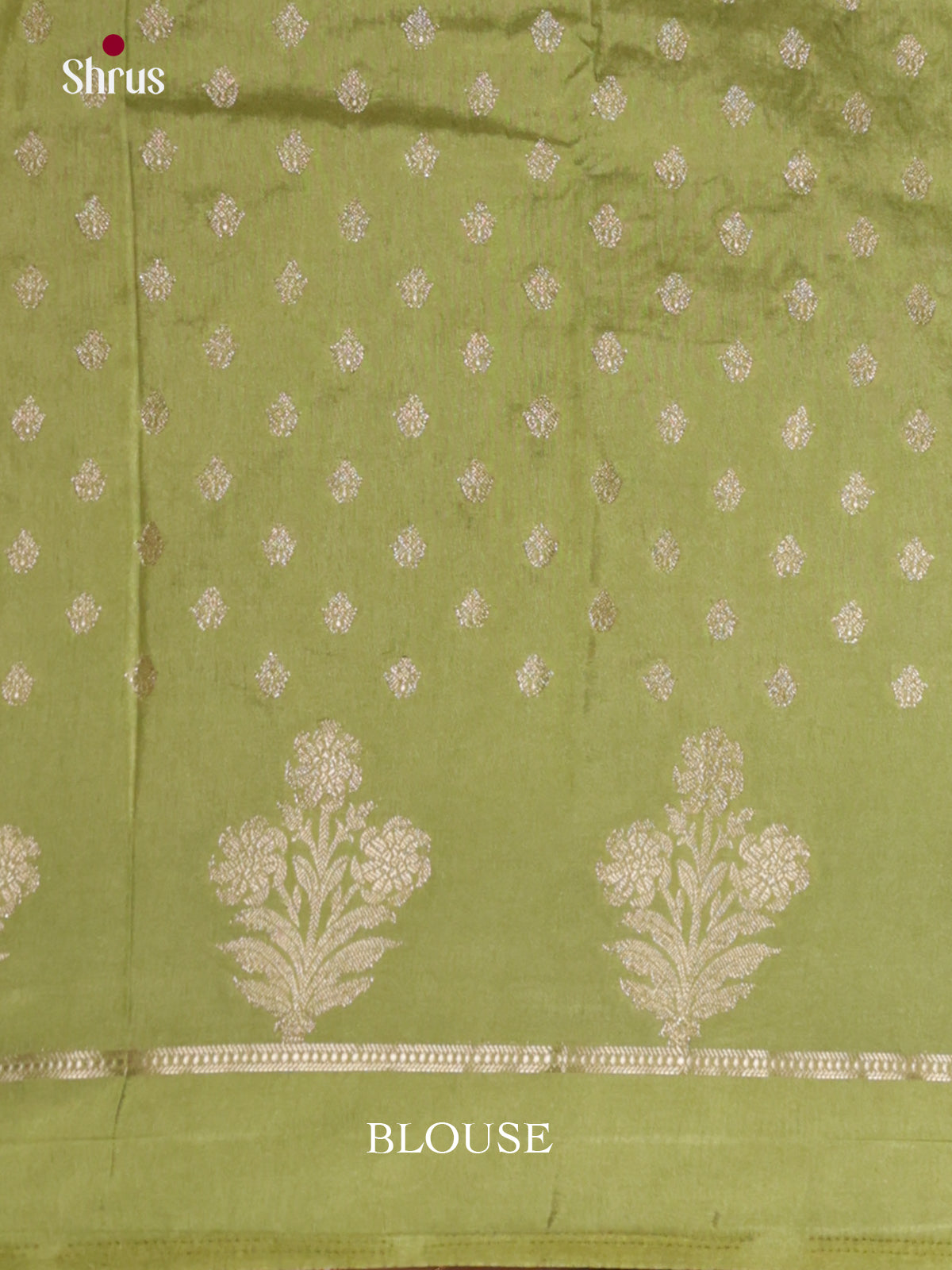Buy Striking Olive Green North Cotton Silk Sarees With Golden Buttas, Self Border & Pallu
