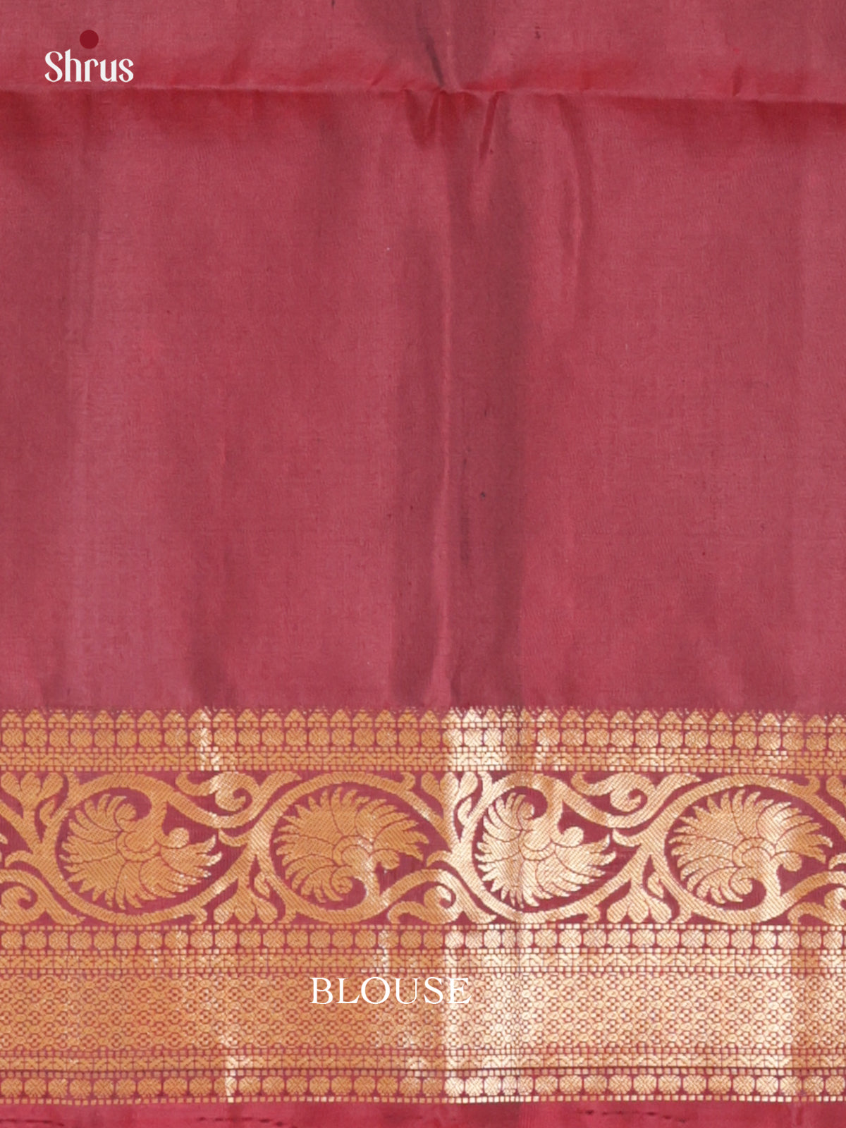 Buy Soulful Olive Green Silk Saree With Dotted Zari Buttas, Maroon Border & Brocade Pallu