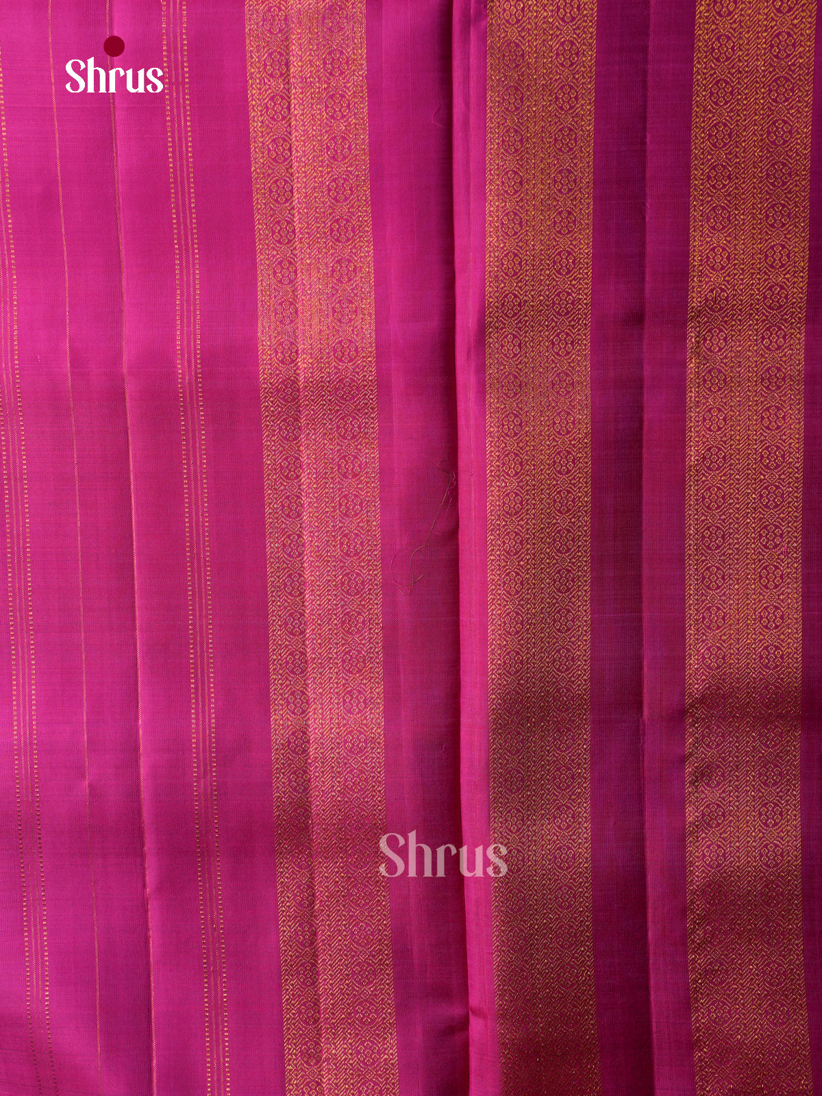 Opulent Purple 9Yards Silk Saree With Gold Buttas | Pink Zari Border & Pallu