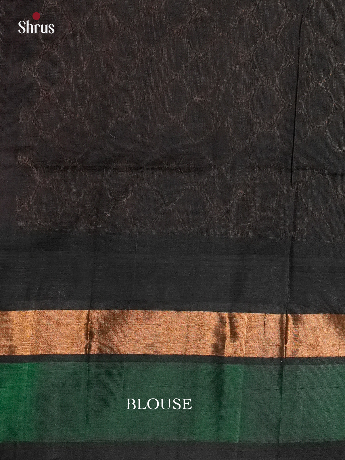 Buy Radiant Orange & Black Cotton Silk Saree With Zari Woven Temple Border & Brocade Pallu