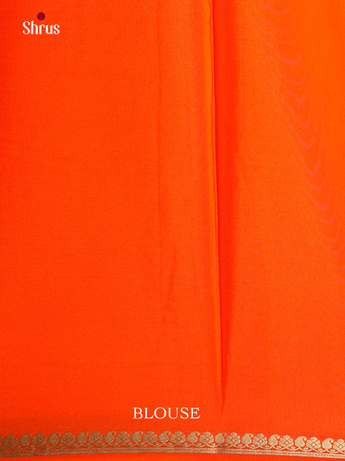 Buy Radiant Orange Mysore Crepe Silk Saree with Plain Body, Thin Zari Border & Traditional Chit Pallu
