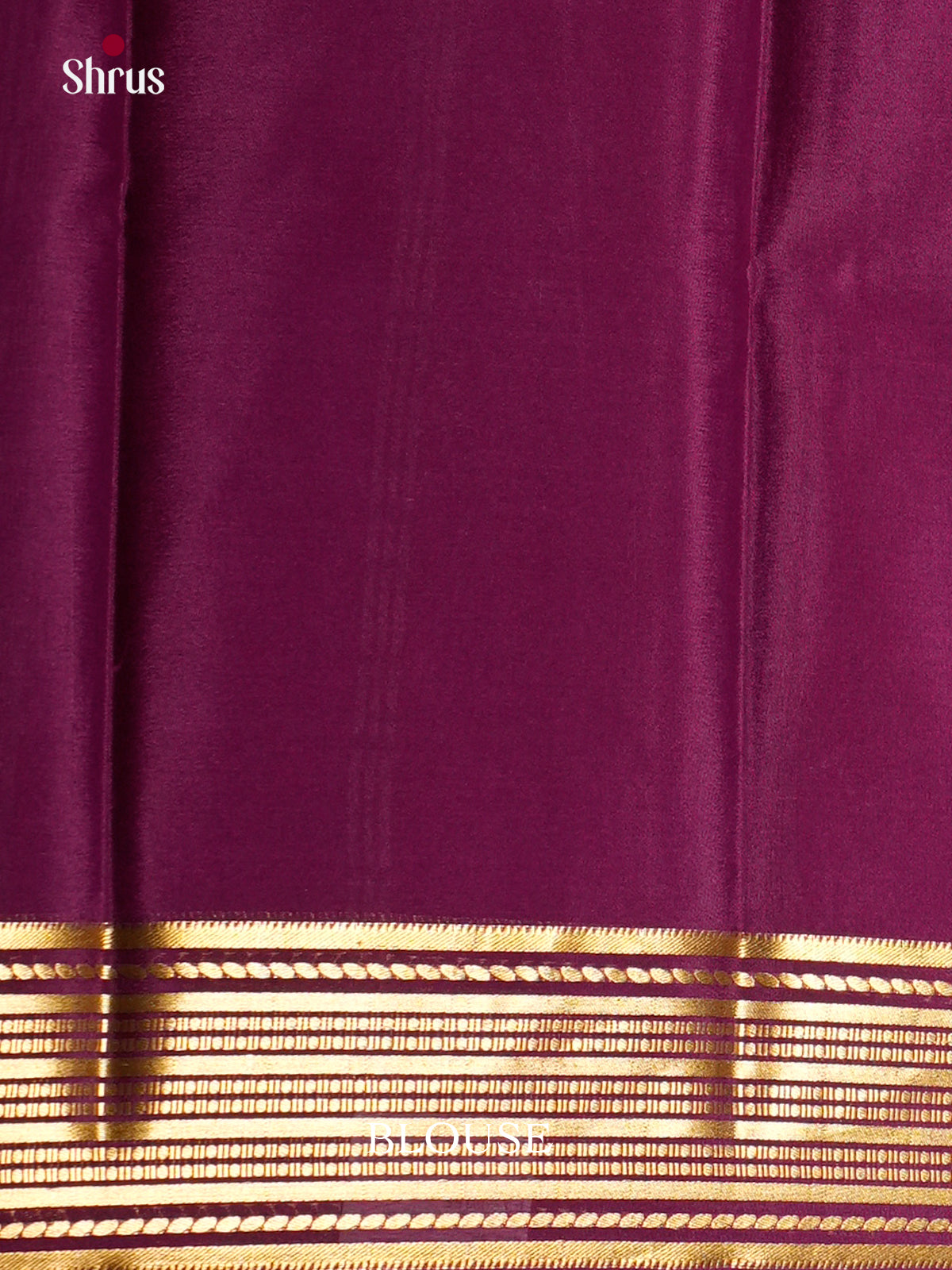 Buy Exquisite Orange Mysore Silk Crepe Saree with Plain Body, Purple Zari Striped Border & Chit Pallu
