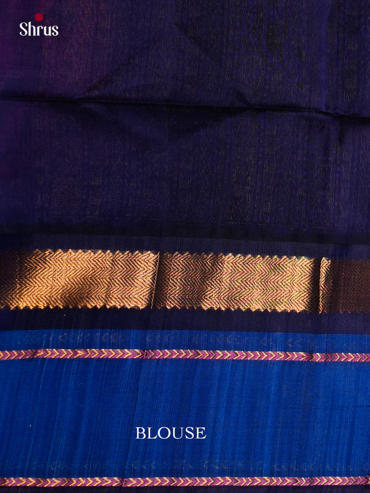 Buy Luminous Orange Pure Cotton Silk Saree With Blue Korvai Zari Border With Annapakshi Motifs & Navy Pallu