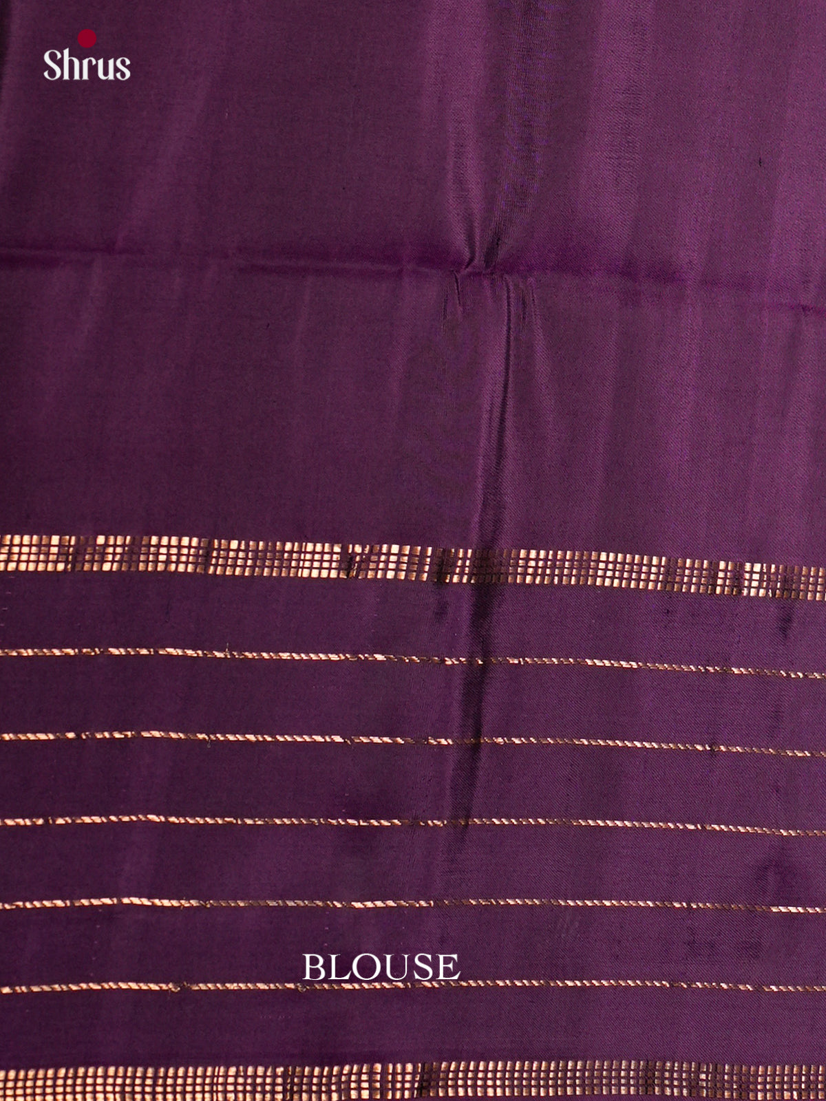 Buy Traditional Orange Silk Saree with Checked Violet Border & Brocade Pallu