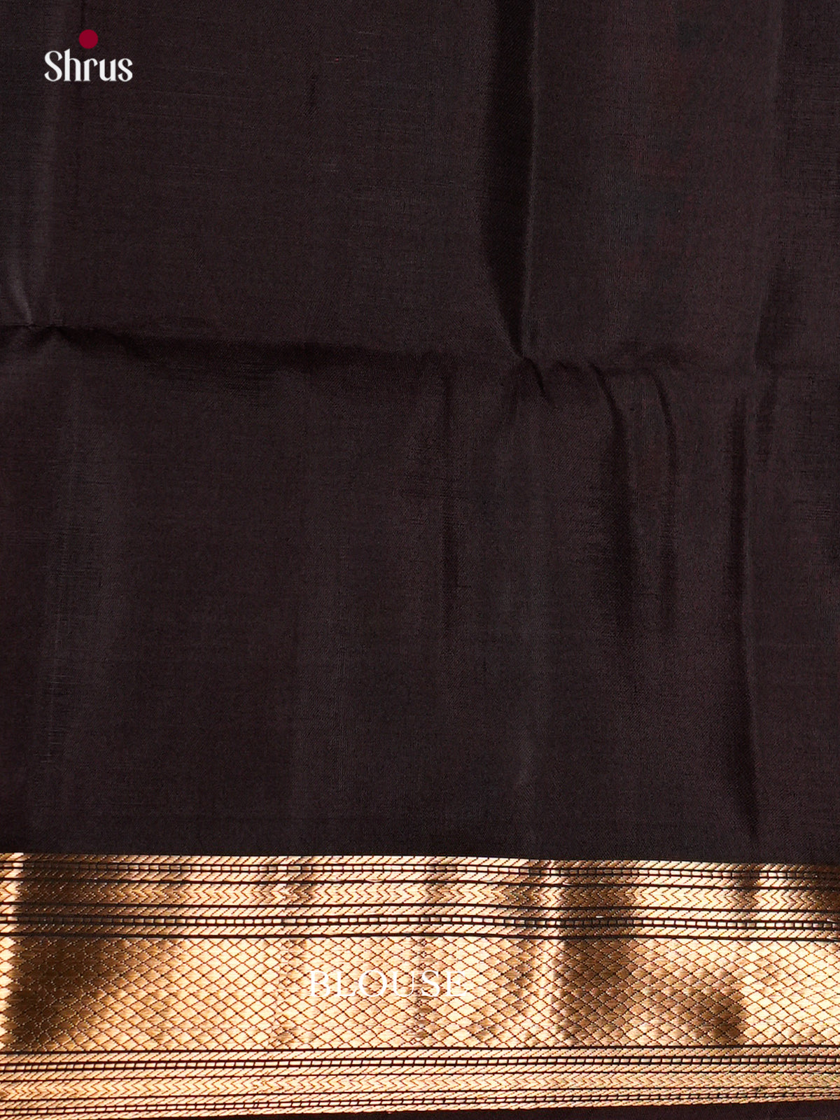 Buy Pretty Orange Silk Saree with Golden Buttas, Brown Zari Border & Brocade Pallu