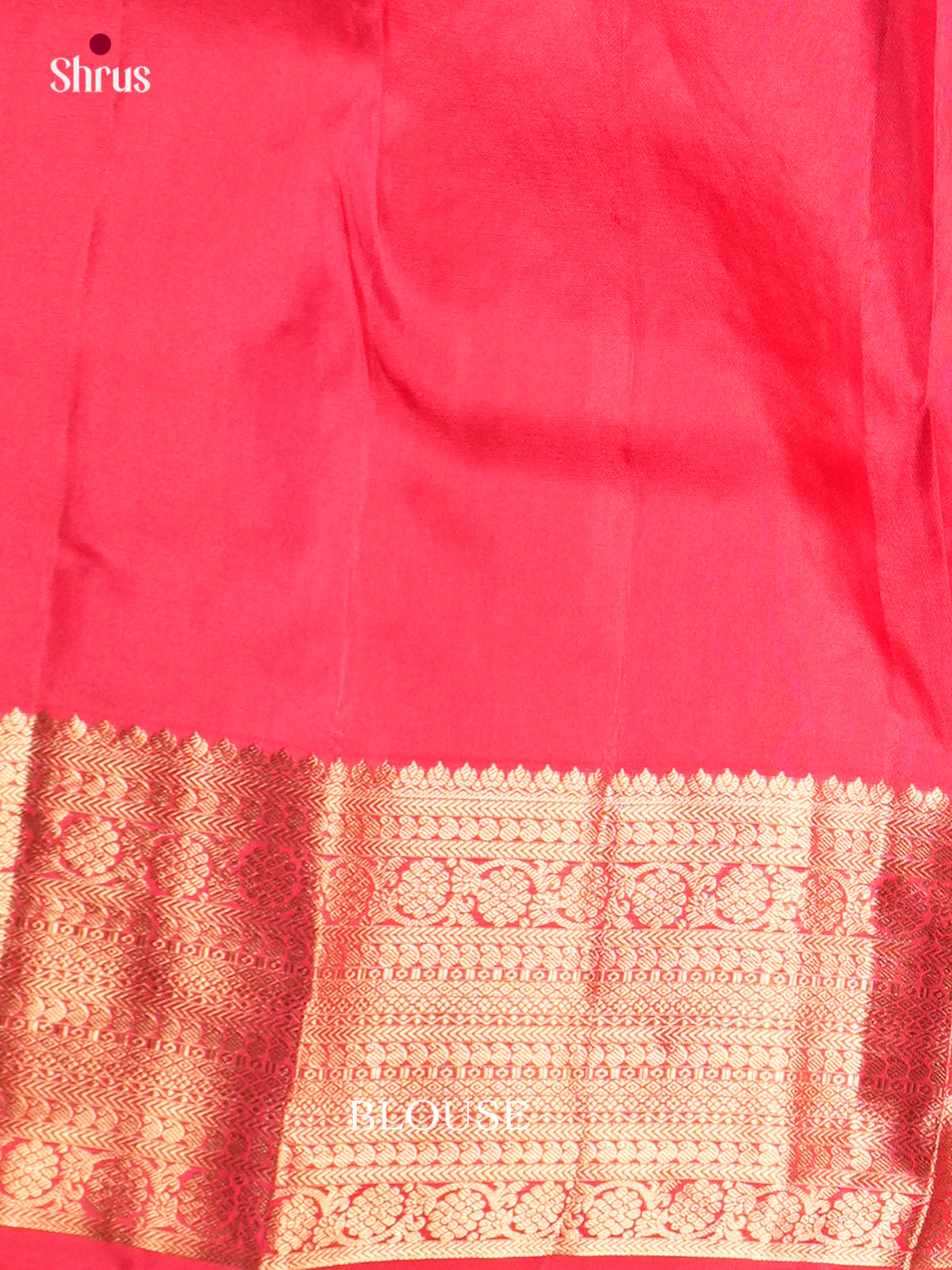 Buy Vivid Orangish Pink Kanjivaram Saree with Intricate Golden Buttas, Zari Border & Brocade Pallu